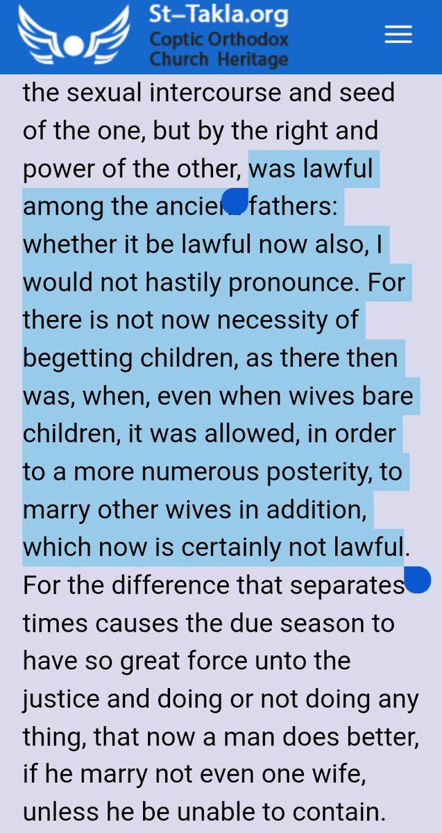 Saint Augustine's acknowledgment that polygamy was permissible in the Torah and legal among early Church Fathers