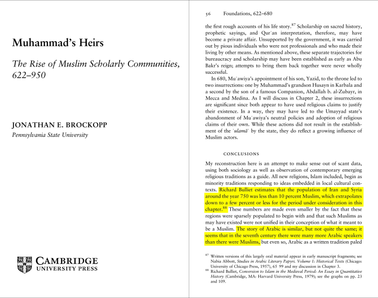 a documented response to the myth that most scholars of islamic civilization were non arabs 1