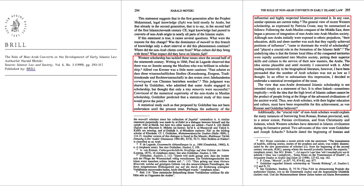 a documented response to the myth that most scholars of islamic civilization were non arabs 4