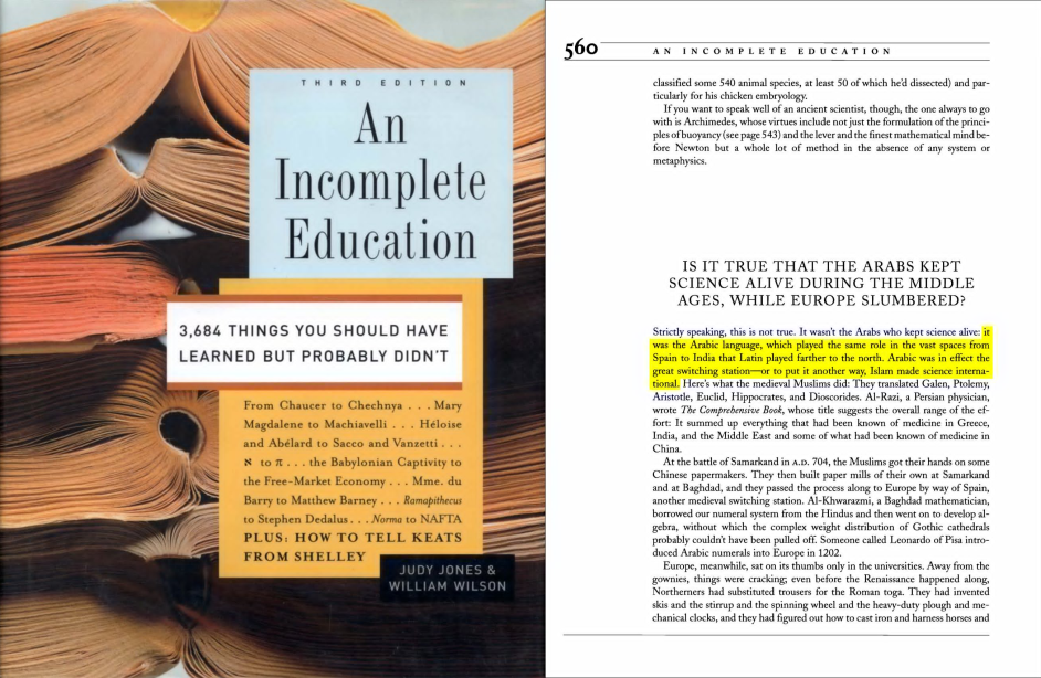 a documented response to the myth that most scholars of islamic civilization were non arabs 40