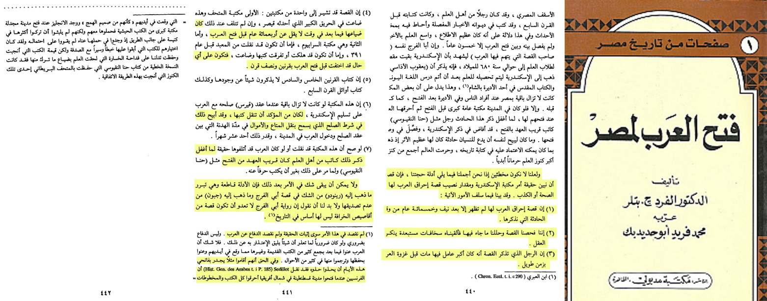 Fath al-Arab li-Misr — criticism of the accusation against Amr ibn al-Aas