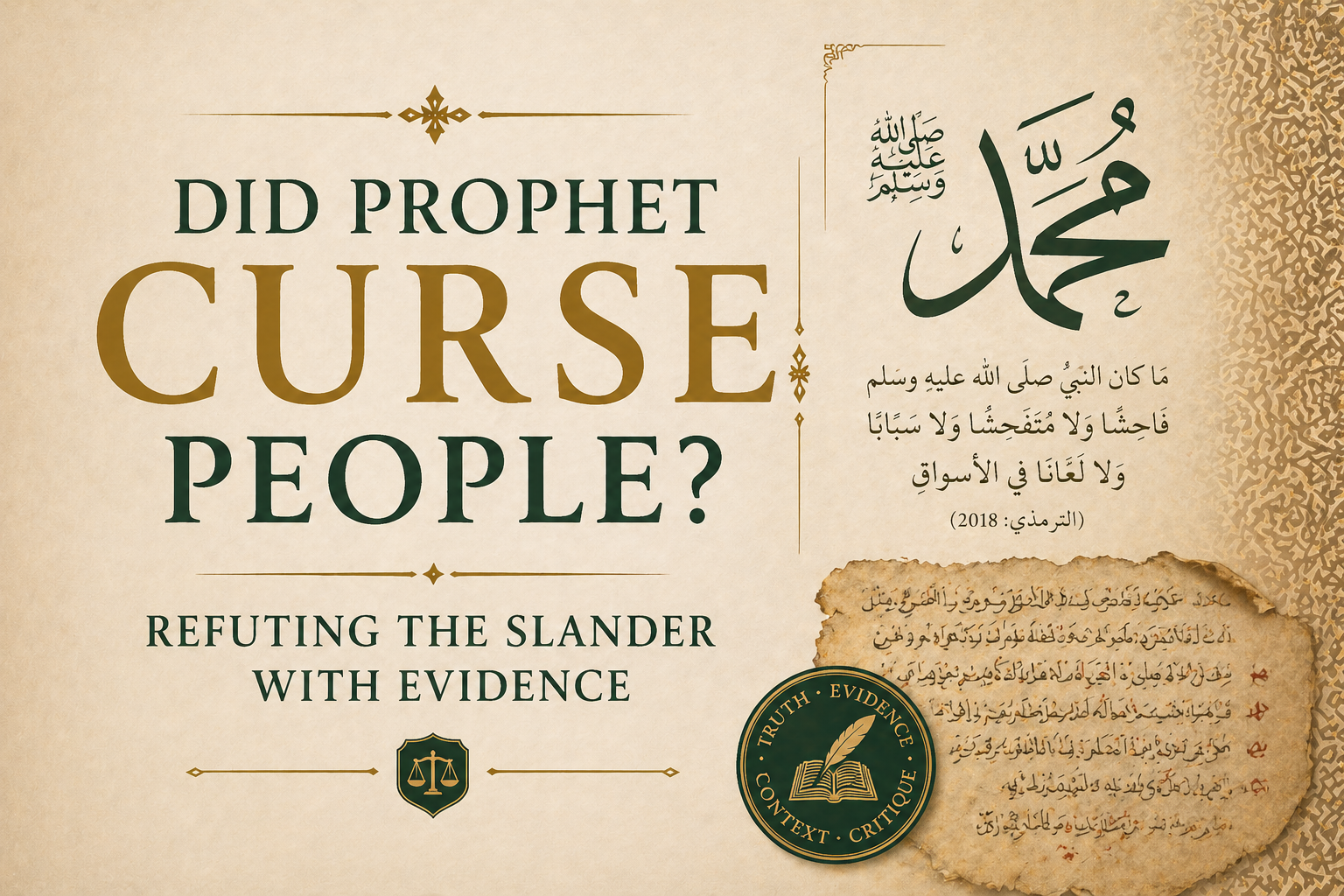 Featured image for post: Did Prophet Muhammad Curse People? Refuting the Slander With Evidence