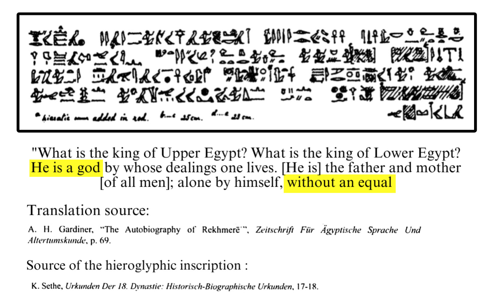 Scan — additional primary source documentation of Pharaoh's self-declared lordship