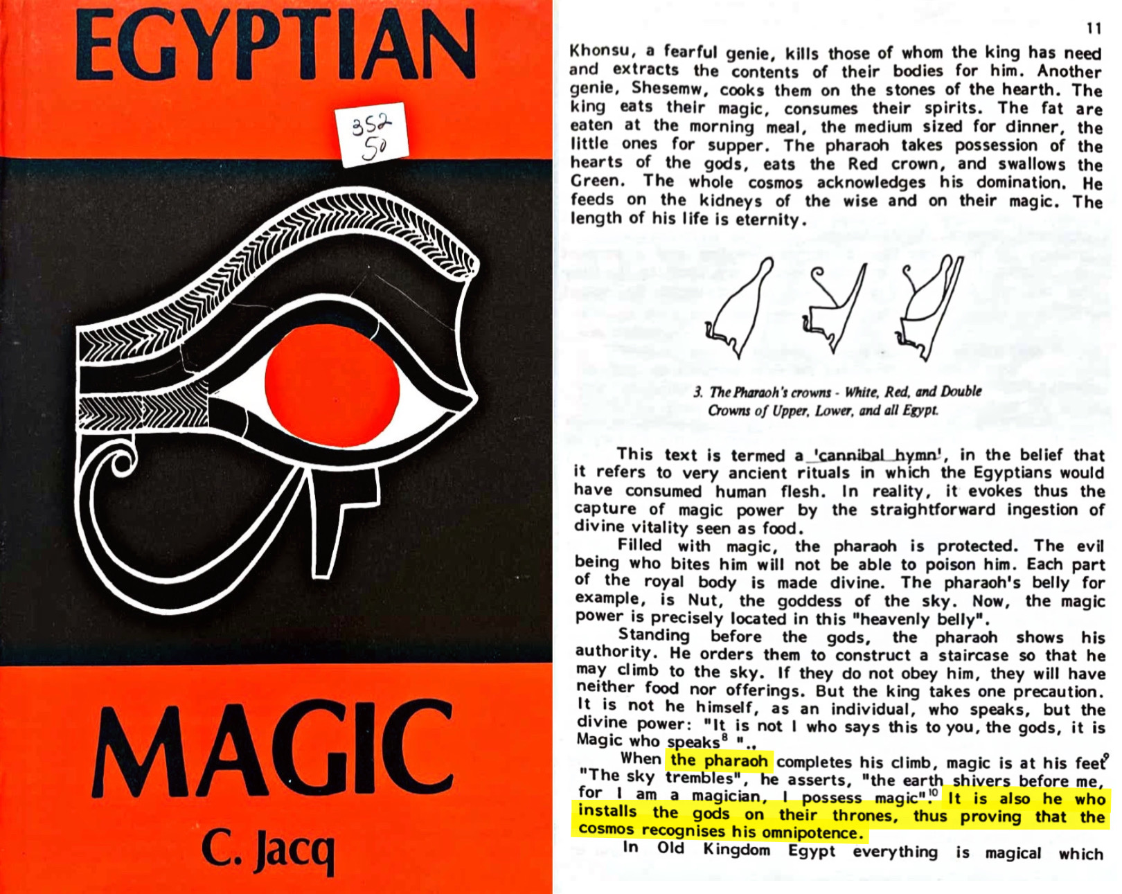 Scan — continued Egyptological evidence for the divine entities unified within Pharaoh's body
