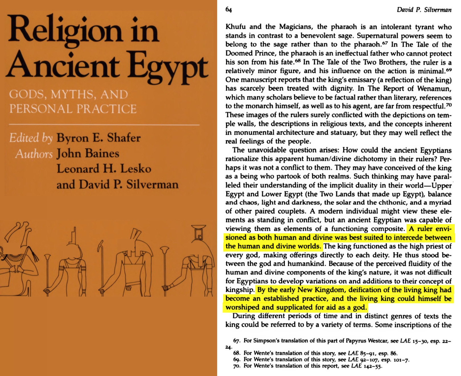 Scan — source documentation of Hathor's identification as the mother of the gods among the Pharaohs