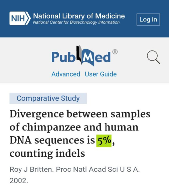 falsifying the genetic similarity between humans and apes 3