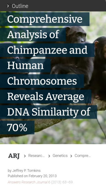 falsifying the genetic similarity between humans and apes 5