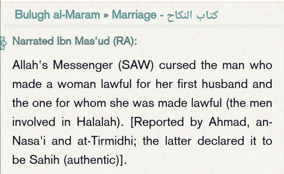 halalah in islam hadith evidence and scholarly refutation of tall marriage
