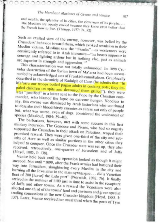 Radulph of Caen full passage — children impaled and grilled