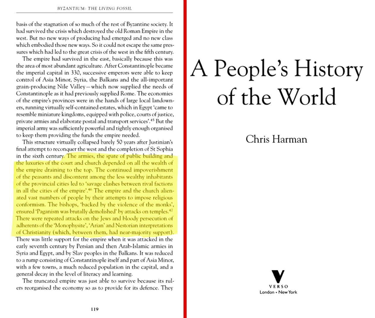 A People's History of the World — Byzantine religious persecution of peasants