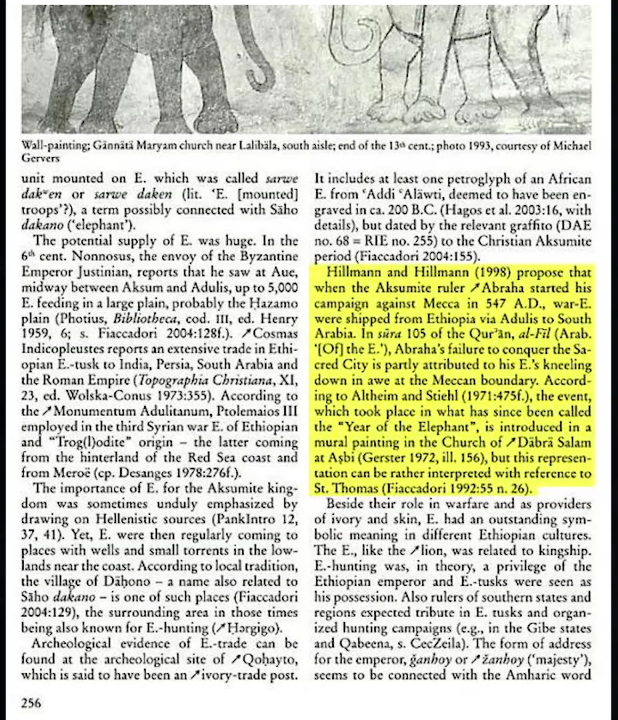 story of abrahas elephant and how the elephant traveled in the desert and can the elephant walk in 23