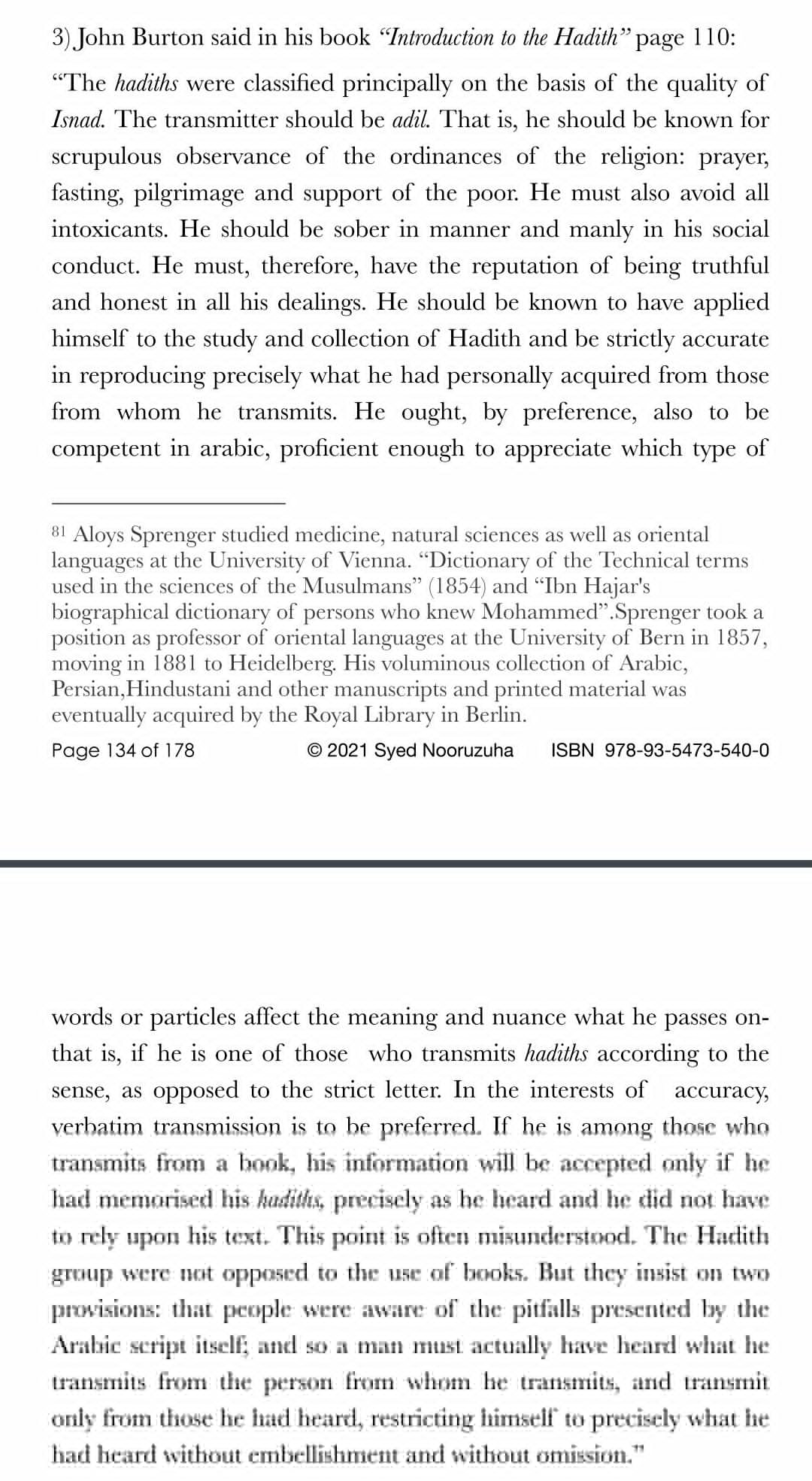 the authenticity of the sunnah from the mouths of the orientalists themselves in response to the fo 27