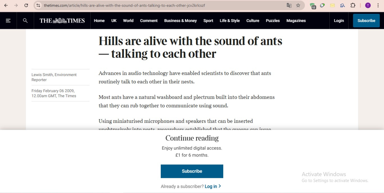 the response to the doubt about the ant conversation with solomon 2