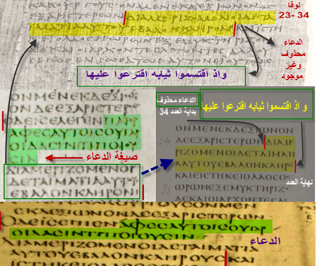 Vatican vs Alexandrian — Luke 23:34 comparison