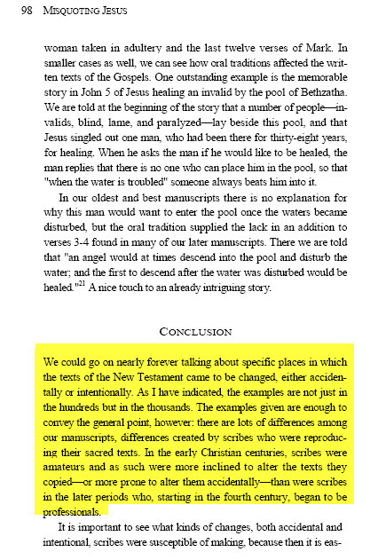Bart Ehrman — thousands of examples; amateur scribes more likely to distort