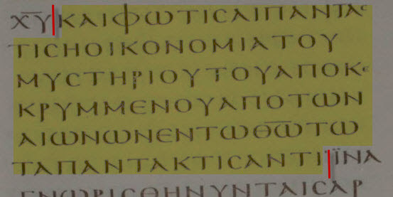 Metzger — Ephesians 3:9 'through Jesus Christ' should be deleted
