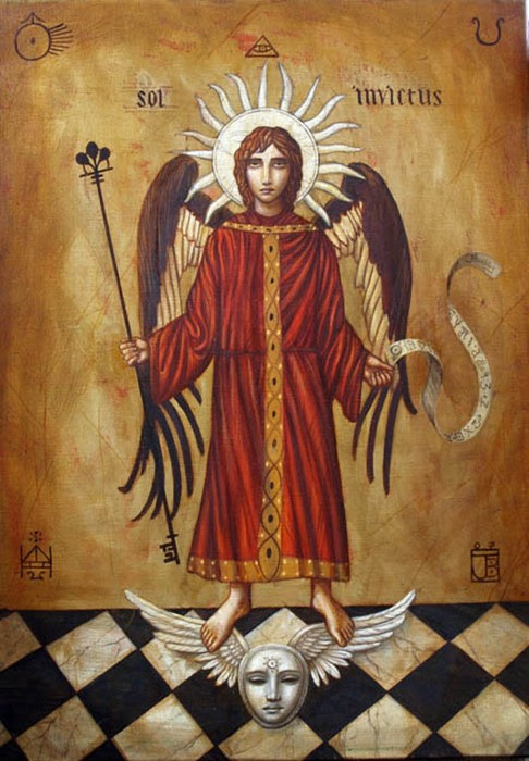Sol Invictus — the Roman pagan sun god whose birth was celebrated on December 25th