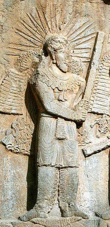 Symbol of the Mithraic religion — solar iconography from the Roman Empire period
