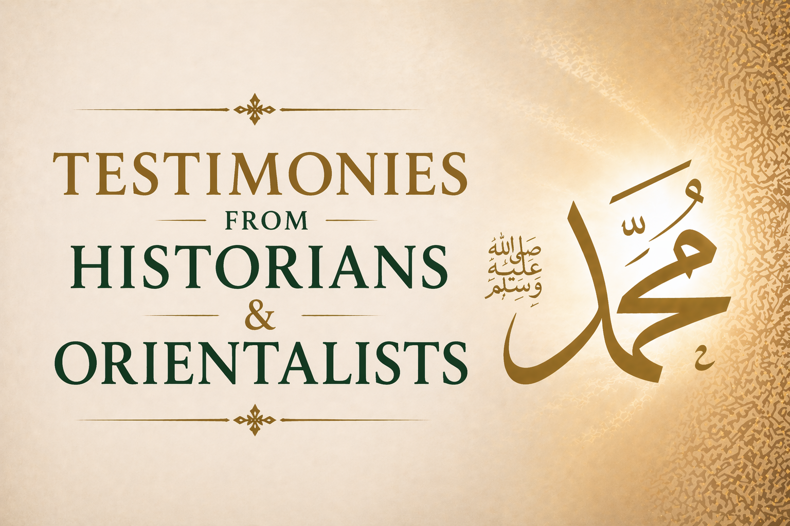 Featured image for post: What Non-Muslims Said About Prophet Muhammad: Testimonies from Historians & Scholars